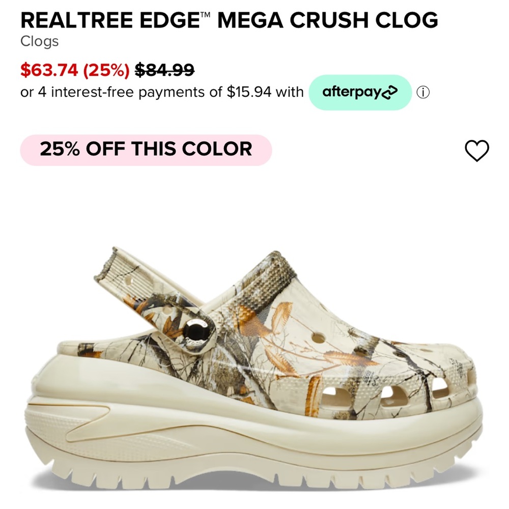 ISO!!!!!!! REALTREE EDGE MEGA CRUSH CLOG